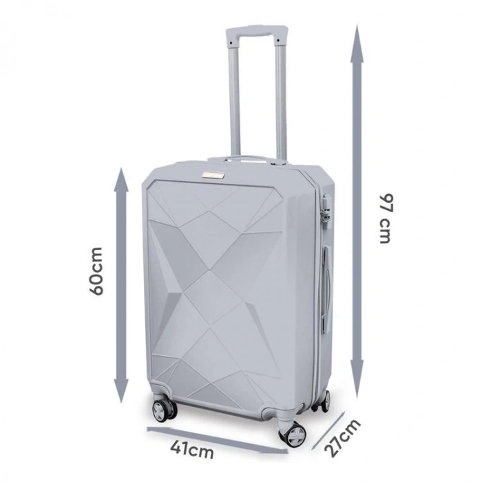 CORAL HIGH 16612 DIAMOND VALİZ ORTA BOY YEŞİL