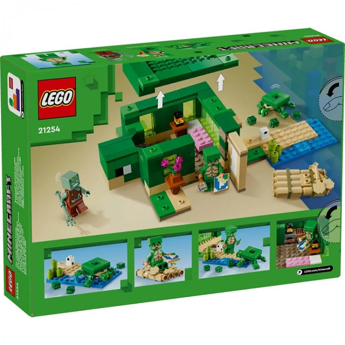 LEGO MINECRAFT 21254 KAPLAMBAĞA PLAJ EVİ 234 PARÇA