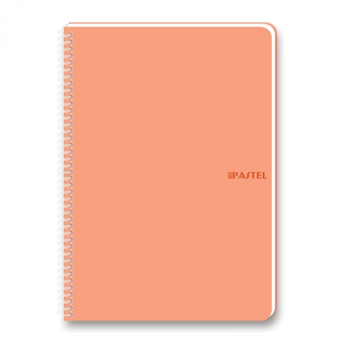 KESKİN PASTEL NOTE SPİRALLİ PP KAPAK DEFTER A4 80 YP. ÇİZGİLİ