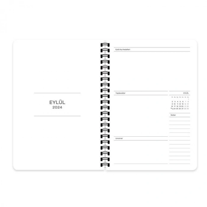 KESKİN 16X23 SPİRALLİ SERT KAPAK AKADEMİK AJANDA - KALP 830230-99