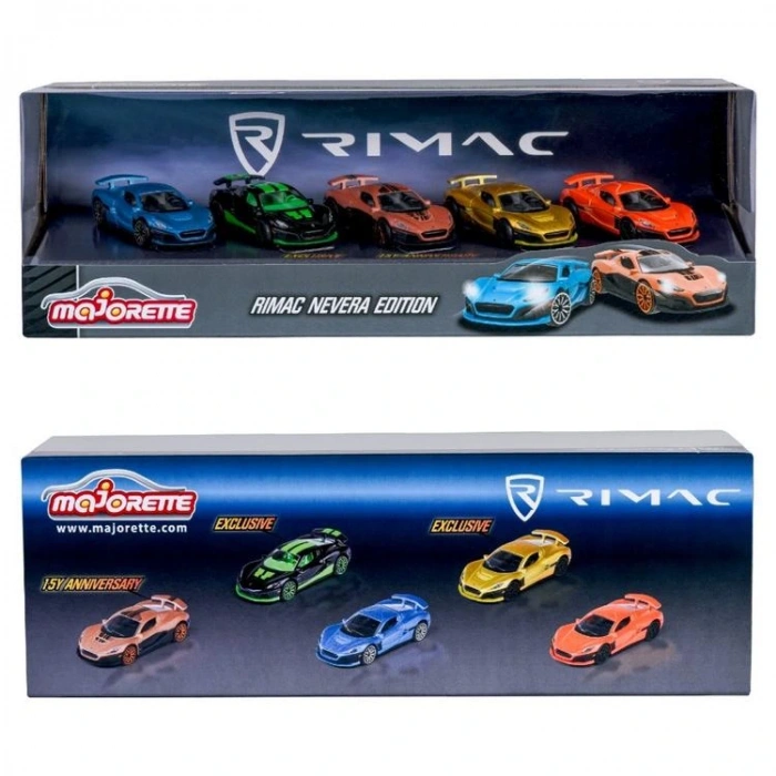 SİMBA MAJORETTE 2053174 RIMAC NEVERA EDITION 5Lİ ARABA SETİ 1:64  KUTULU  3+