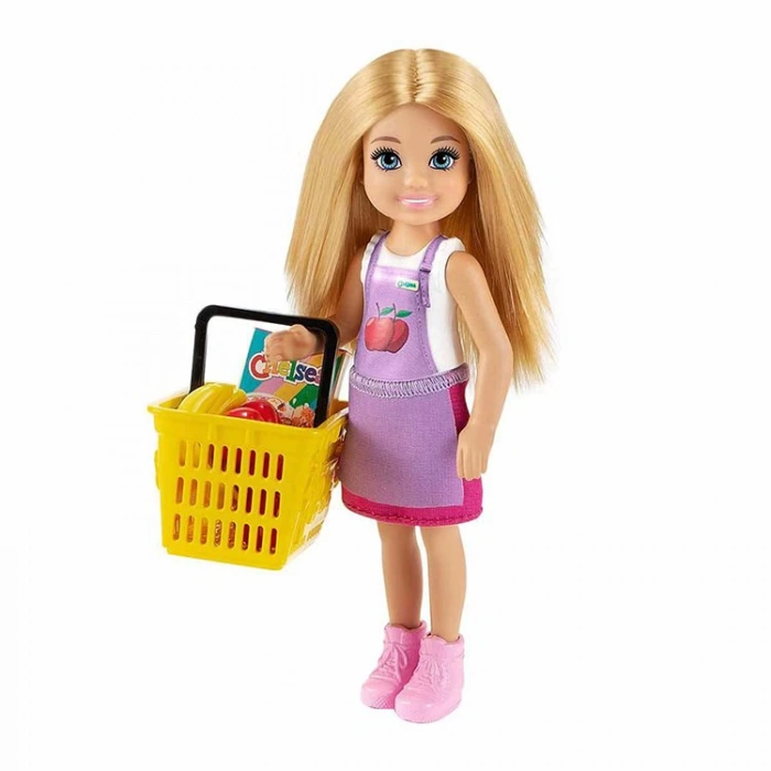 MATTEL GTN67 CHELSEA MESLEKLERİ ÖĞRENİYOR OYUN SETİ - MARKET ÇALIŞANI