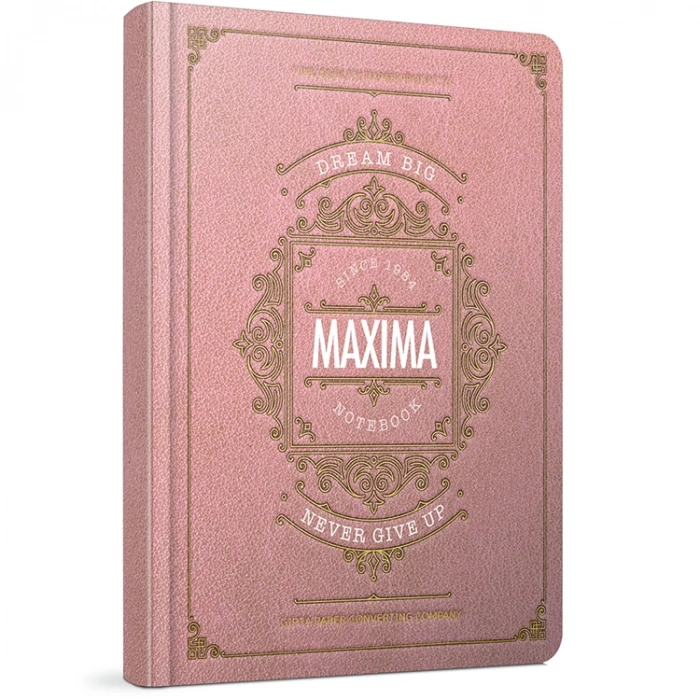 GIPTA MAXIMA İPLİK DİKİŞLİ SERT KAPAK DEFTER 13x21 120YP. ÇİZGİSİZ