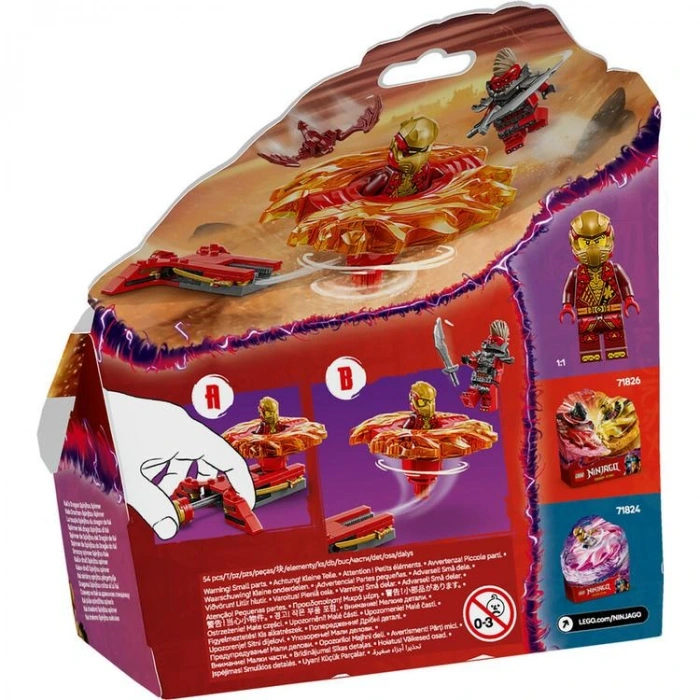 LEGO 71823 NINJAGO KAIS DRAGON SPINJITZU SPINNER 54 PARÇA 6+