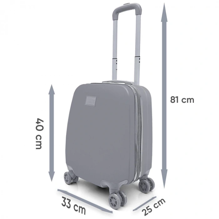 CORAL HIGH 16747 MİNİ SİYAH NİNJA DESENLİ VALİZ