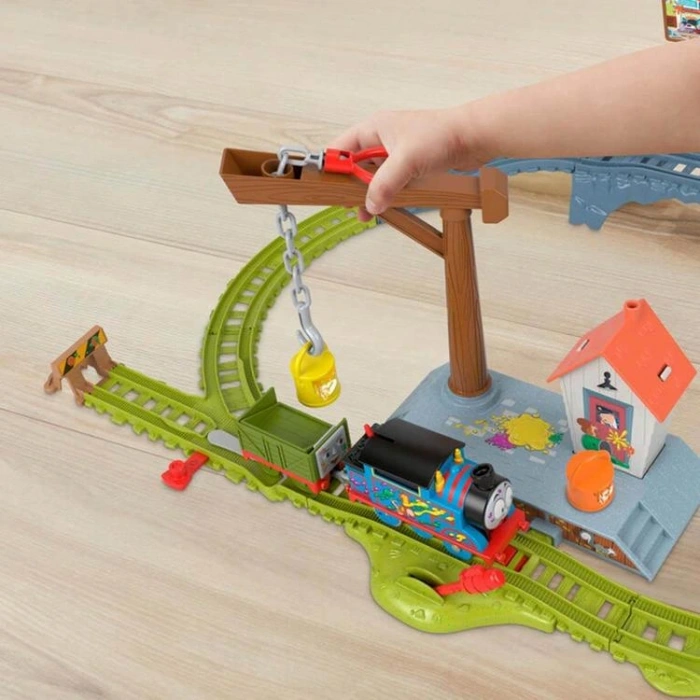 FISHER PRICE F963/ HTN34 THOMAS VE ARKADAŞLARI BOYA TESLİMATI TREN SETİ  3+