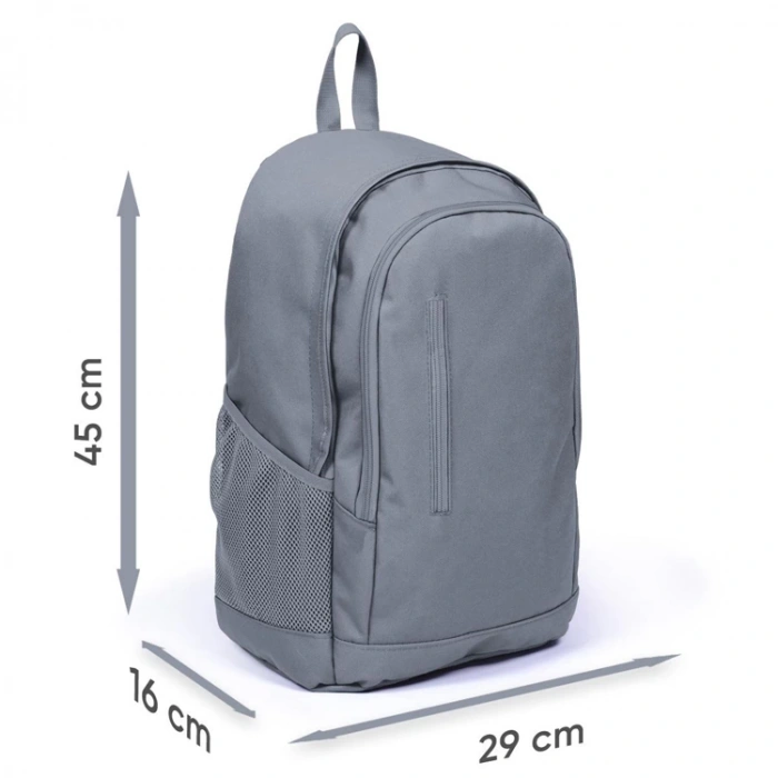 CORAL HIGH 23232 LACİVERT NEON TURUNCU USB + AUX SOKETLİ ÜÇ BÖLMELİ SIRT ÇANTASI