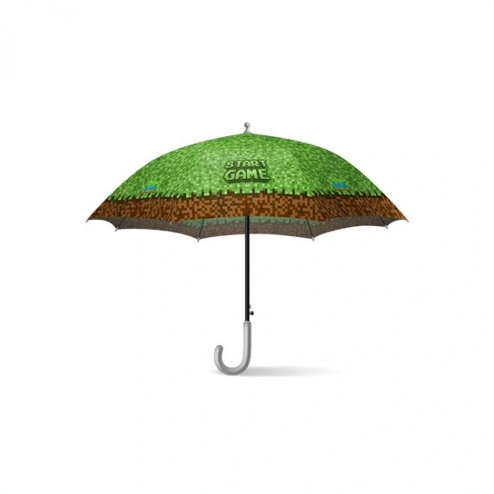 CORAL HIGH 12676 KIDS YEŞİL KAHVERENGİ HIGH CRAFT DESENLİ ÇOCUK ŞEMSİYESİ