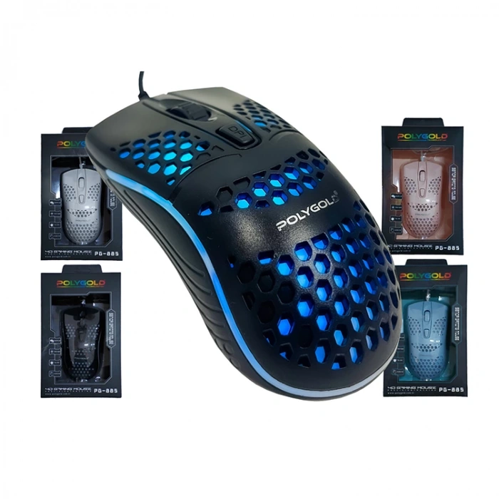 POLYGOLD PG-885 OPTİK IŞIKLI GAMİNG MOUSE - TEKLİ
