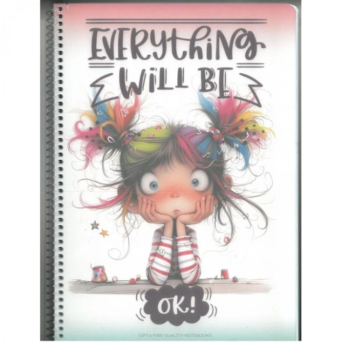 GIPTA EVERYTHING SPİRALLİ PP. KAPAK A4 80 YP. KARELİ DEFTER - 7734