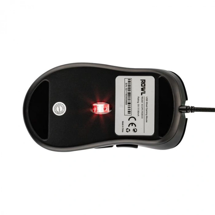 ROWL RGM-03 SCOPS 6400 DPI USB RGB AYDINLATMALI GAMİNG OYUNCU MOUSE SİYAH