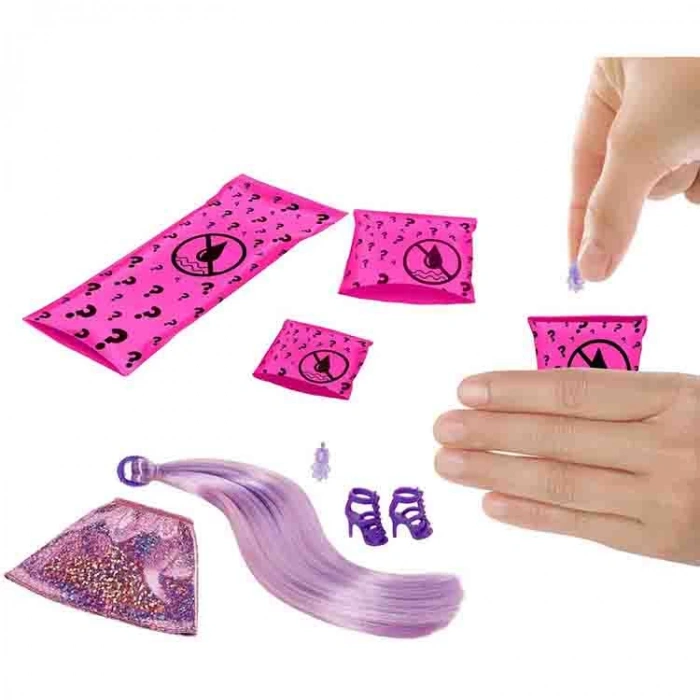 BARBIE GWC55 COLOR REVEAL RENK DEĞİŞTİREN SÜRPRİZ IŞILTILI BEBEKLER- (SERİ 1 )