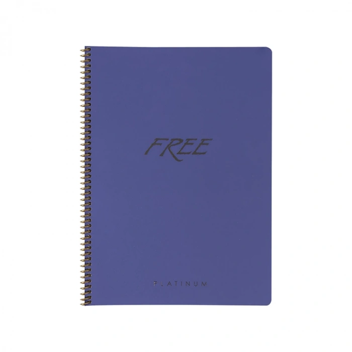 KESKİN FREE PLATİNUM PP KAPAK SPİRALLİ DEFTER A4 60 YP. KARELİ