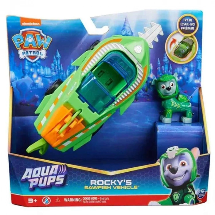 SPIN MASTER 6065229 PAW PATROL AQUA PUPS TEMALI ARAÇ FİGÜRLÜ OYUN SETİ