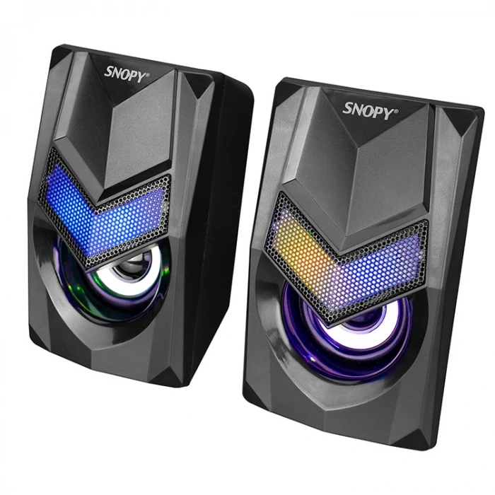 SNOPY SN-X25 2.0 MULTIMEDIA RGB IŞIKLI SPEAKER SİYAH