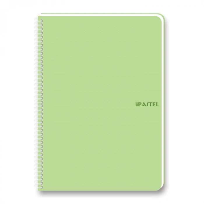 KESKİN PASTEL NOTE SPİRALLİ PP KAPAK DEFTER A4 80 YP. ÇİZGİLİ