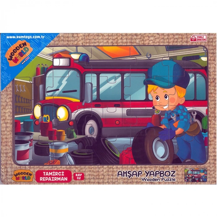 KUMTOYS AHŞAP 053305 AHŞAP YAPBOZ KÜÇÜK 24X34