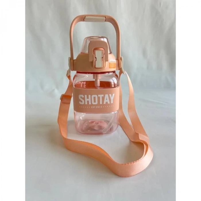 SHOTAY RIBBON GRIP PİPETLİ ASKILI MATARA 7308 1000 ML