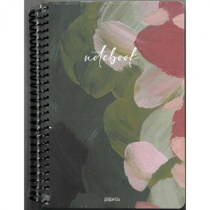 PAPİRÜS NOVA SERT KAPAK SPİRALLİ 16X23 100YP. ÇİZGİSİZ DEFTER
