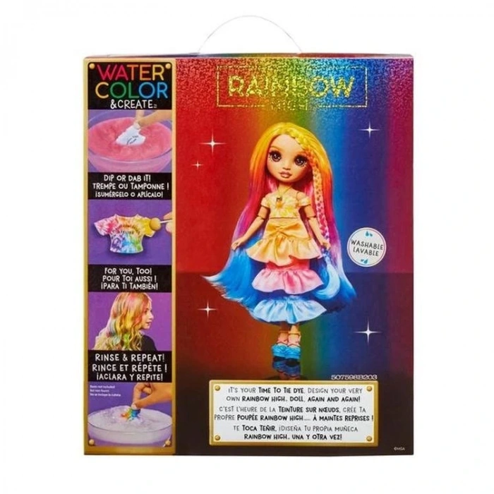 RAINBOW HIGH 507598-81 WATERCOLOR-CREATE MODA BEBEK 4+