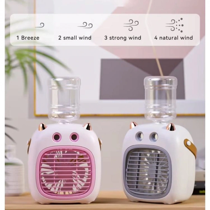 FANIX FNX-6624 MASAÜSTÜ ŞARJLI USB BUHARLI TİLKİ MODEL SOĞUTUCU FAN - TEKLİ