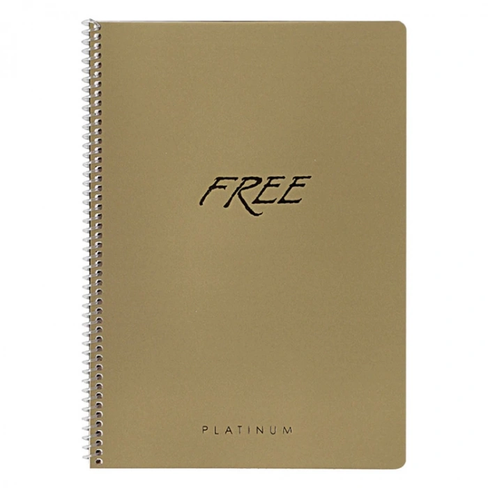 KESKİN FREE PLATİNUM PP KAPAK DEFTER A4 100 YP. KARELİ