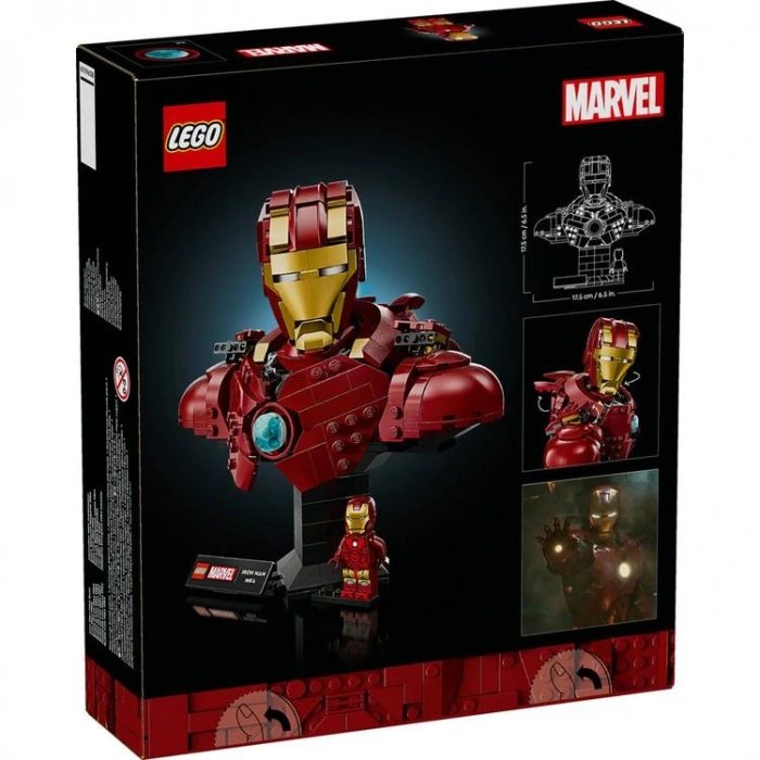 LEGO 76327 MARVEL IRON MAN MK4 BUST 436 PARÇA 8+