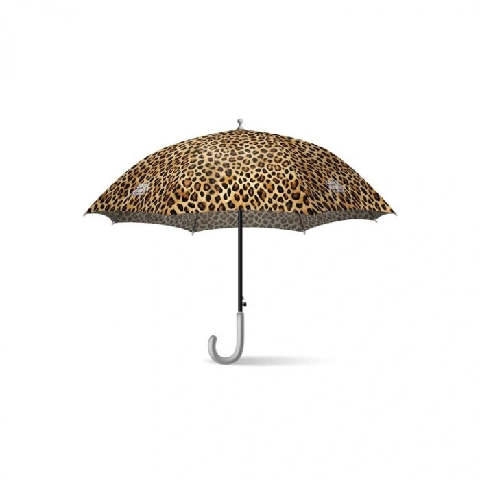 CORAL HIGH 12670 KIDS KAHVERENGİ LEOPAR DESENLİ ÇOCUK ŞEMSİYESİ