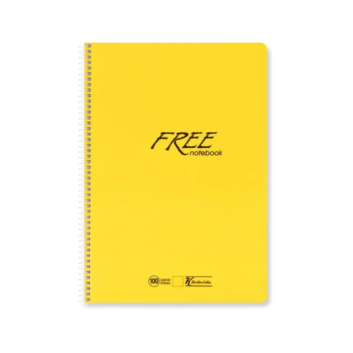 KESKİN FREE PP KAPAK SPİRALLİ DEFTER A4 160 YP.ÇİZGİLİ