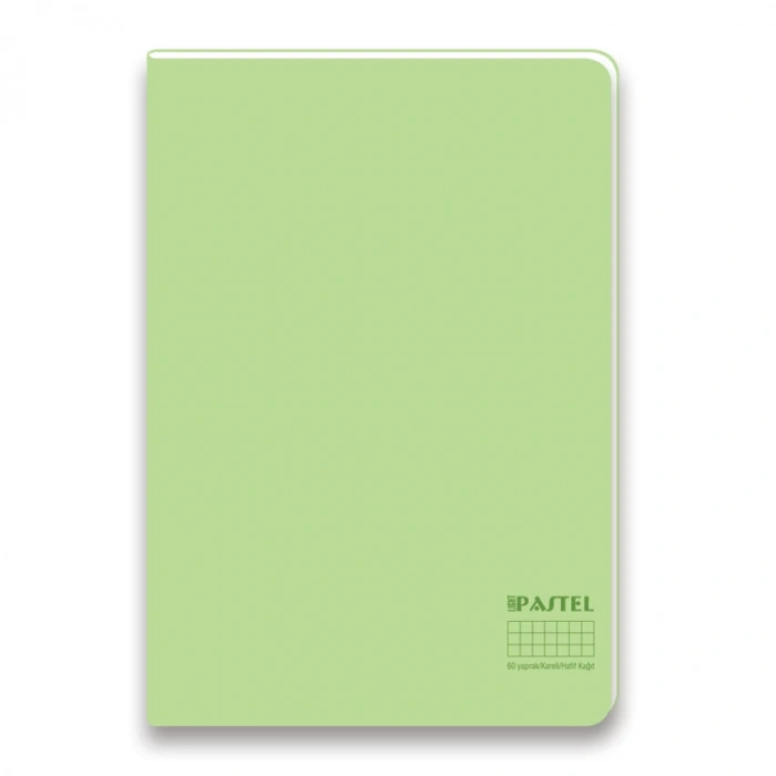 KESKİN PASTEL DİKİŞLİ PP KAPAK LIGHT DEFTER A4 60 YP. KARELİ