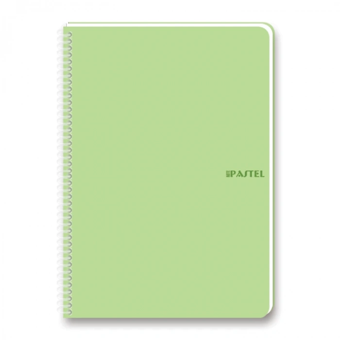 KESKİN 17X24 PASTEL NOTE SPİRALLİ PP KAPAK DEFTER 100 YP. KARELİ