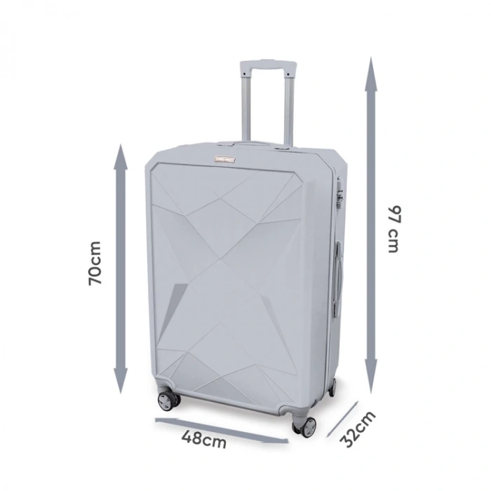 CORAL HIGH 16633 DIAMOND VALİZ BÜYÜK BOY LATTE