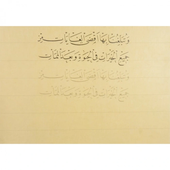 KARİN MEHMED ŞEVKİ EFENDİ HARFLERİYLE NESİH MEŞK DEFTERİ