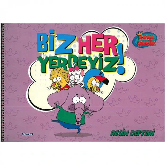 GIPTA KRAL ŞAKİR 25X35 SPİRALLİ RESİM DEFTERİ  15 YP.