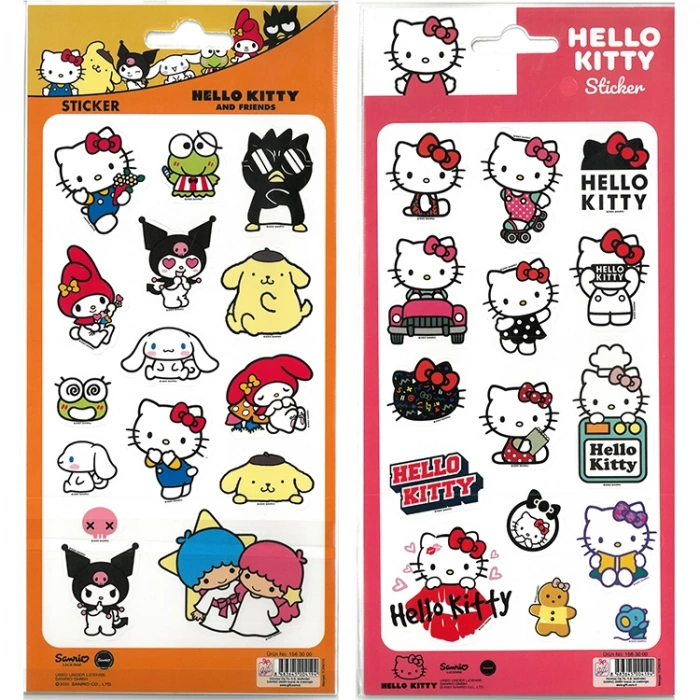 HELLO KİTTY/KUROMİ KAĞIT STİCKER 2Lİ SET