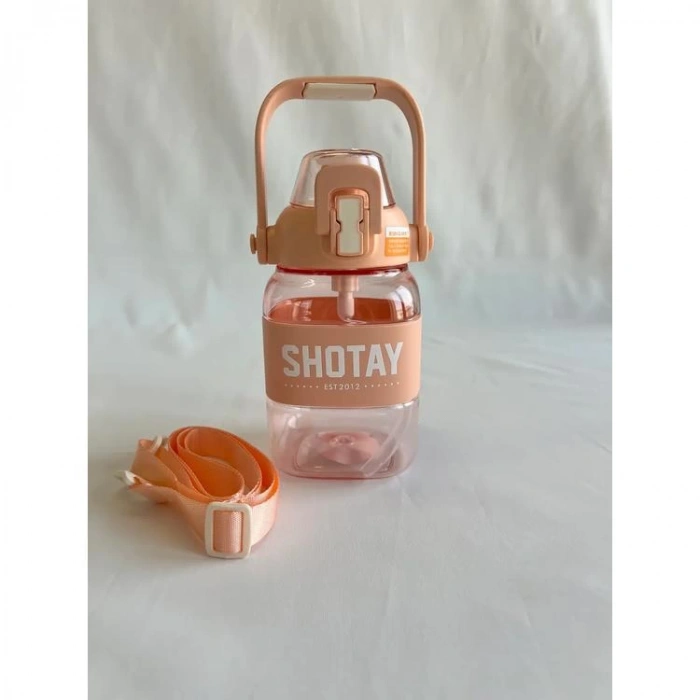 SHOTAY RIBBON GRIP PİPETLİ ASKILI MATARA 7308 1000 ML