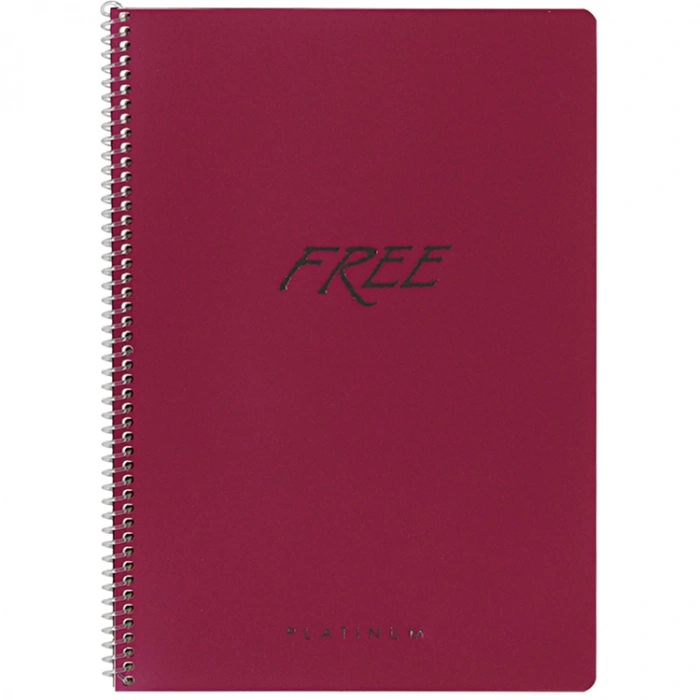 KESKİN FREE PLATİNUM PP KAPAK SPİRALLİ DEFTER A4 60 YP. KARELİ