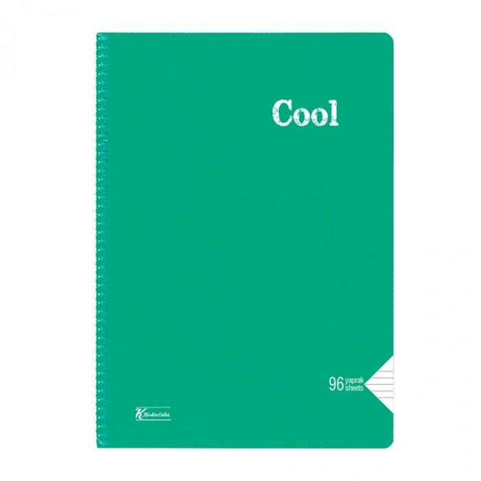 KESKİN COOL PP KAPAK SPİRALLİ DEFTER A4 96 YP. ÇİZGİLİ