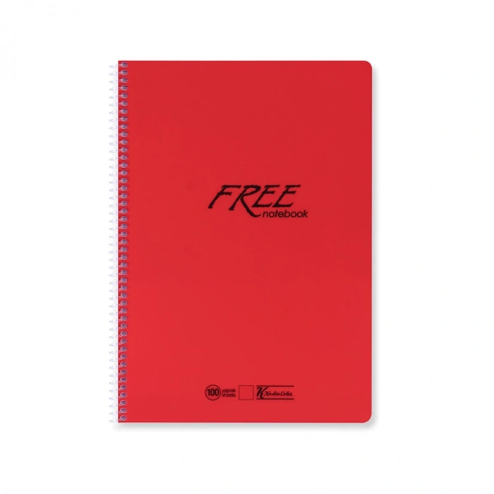 KESKİN FREE PP KAPAK SPİRALLİ DEFTER A4 160 YP.ÇİZGİLİ
