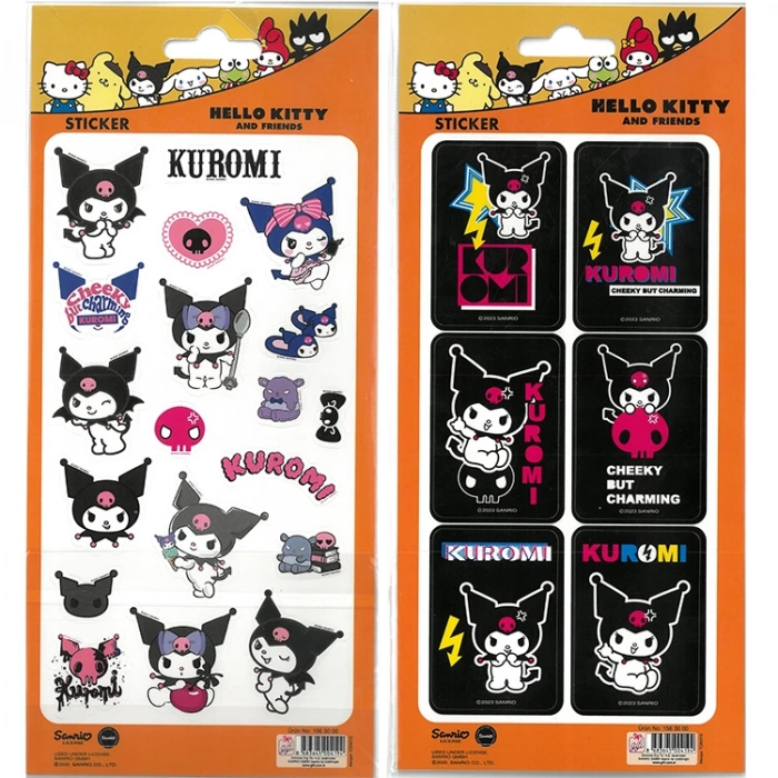 HELLO KİTTY/KUROMİ KAĞIT STİCKER 2Lİ SET