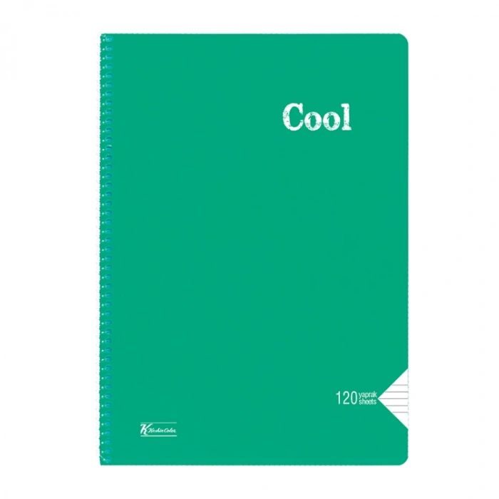 KESKİN COOL PP KAPAK SPİRALLİ DEFTER A4 120 YP. ÇİZGİLİ