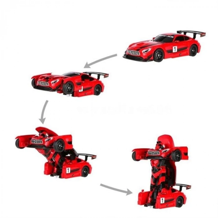 SUNMAN 74820 RASTAR 1:14 ROBOTA DÖNÜŞEBİLEN MERCEDES AMG GT3  U/K SESLİ IŞIKLI ARABA