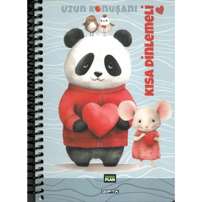 GIPTA 7329 MONO PLANLAYICI SPİRALLİ SERT KAPAK 17X24  96 YP. PLANNER DEFTER