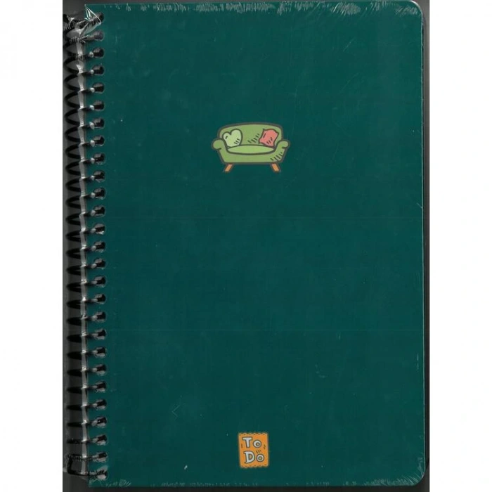 PAPİRÜS TO DO SERT KAPAK SPİRALLİ 16X23 120YP. ÇİZGİSİZ DEFTER