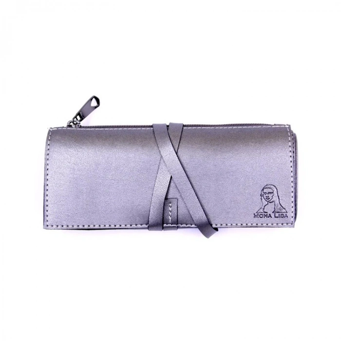 SÜDOR KN09 MONALİSA FERMUARLI DERİ RULO KALEMLİK EKO