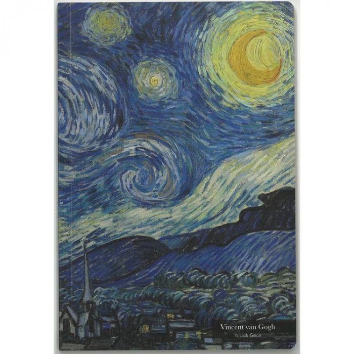 PAPİRÜS  TUVAL TERZİ DİKİŞ KARTON KAPAK 16X23 56YP. NOKTALI DEFTER