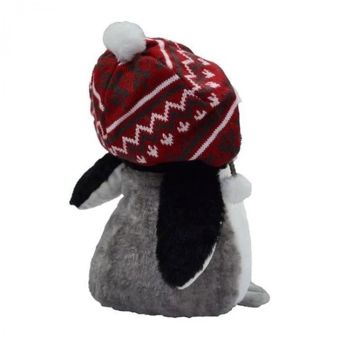 HALLEY PL62435 PELUŞ ŞAPKALI PENGUEN 30 CM - TEKLİ