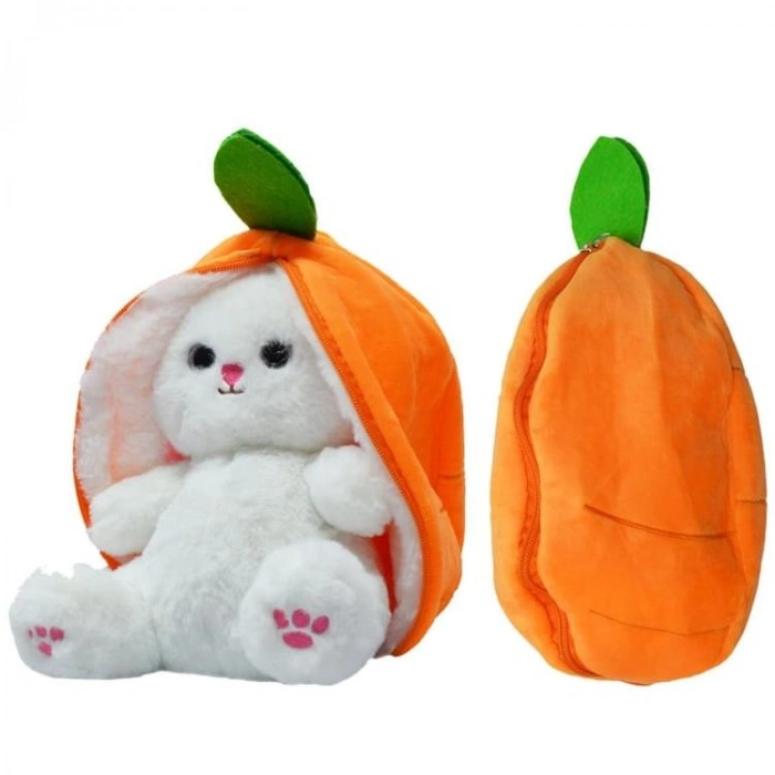 HALLEY PL62261 PELUŞ FERMUARLI ÇİLEK TAVŞAN 35 CM - TEKLİ