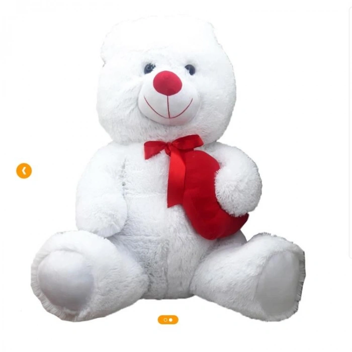 HALLEY PL62531 PELUŞ KALPLİ AYI 80 CM - TEKLİ