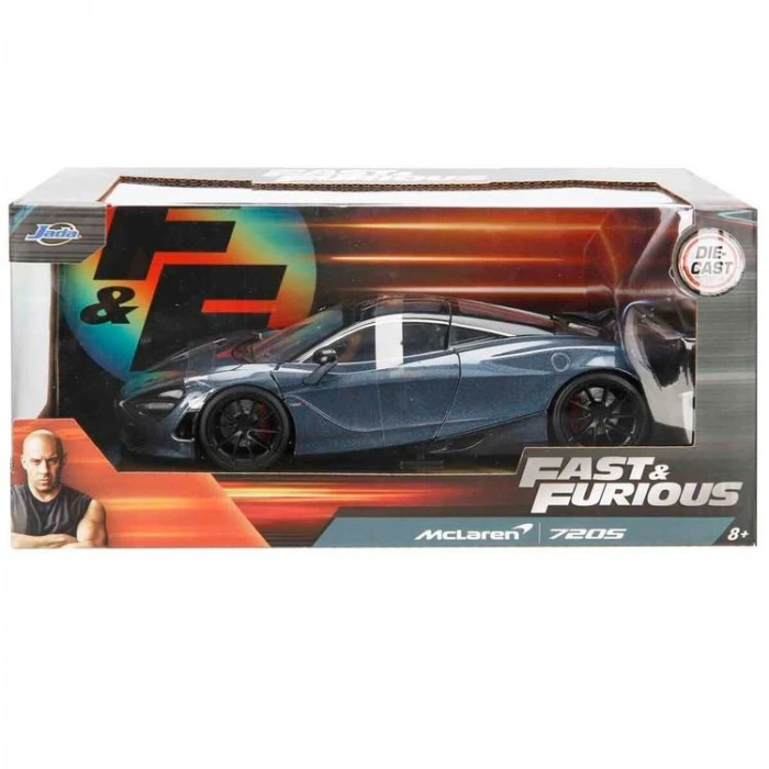SİMBA JADA 30754 FAST & FURIOUS 1:24 MCLAREN 720S DIE CAST METAL MODEL ARABA KUTULU 8+